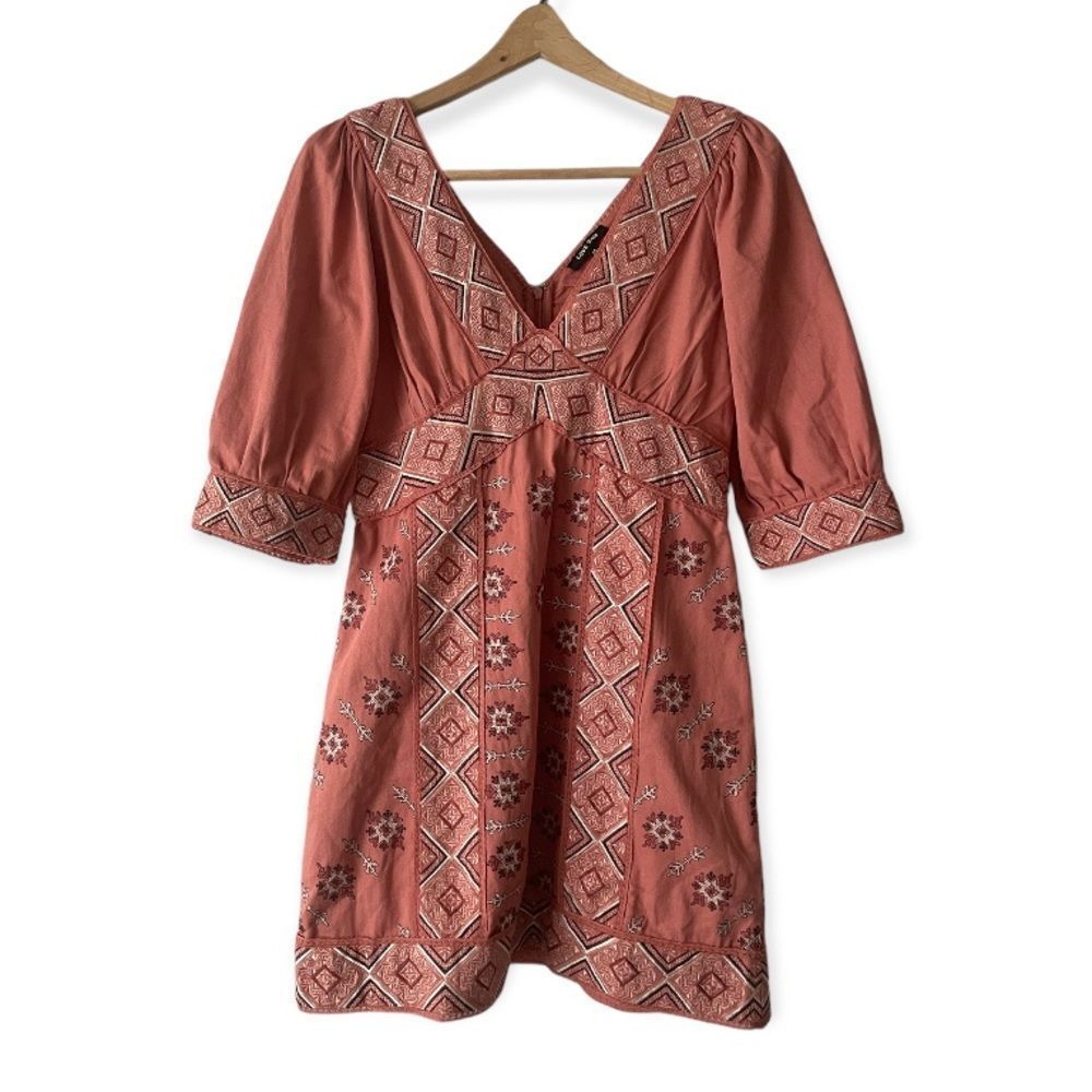Anthropology women’s pink mini dress size M